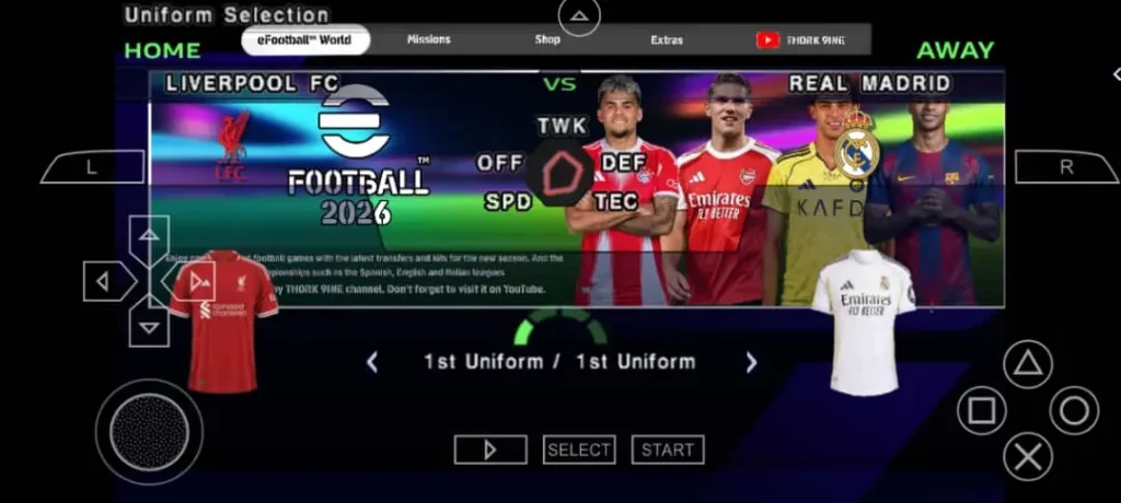 PES 2026 PPSSPP new kits and transfers