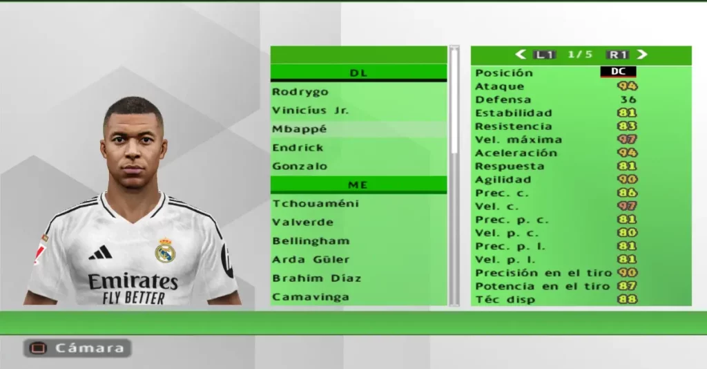 PES6 Infinity Patch Mbappé Face