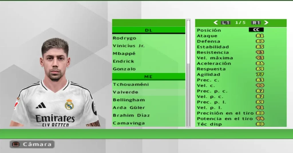 PES6 Infinity Patch Valverde Face