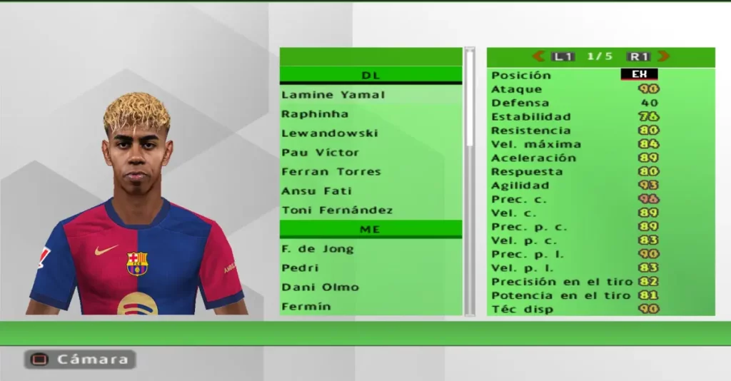 PES6 Infinity Patch Yamal Face