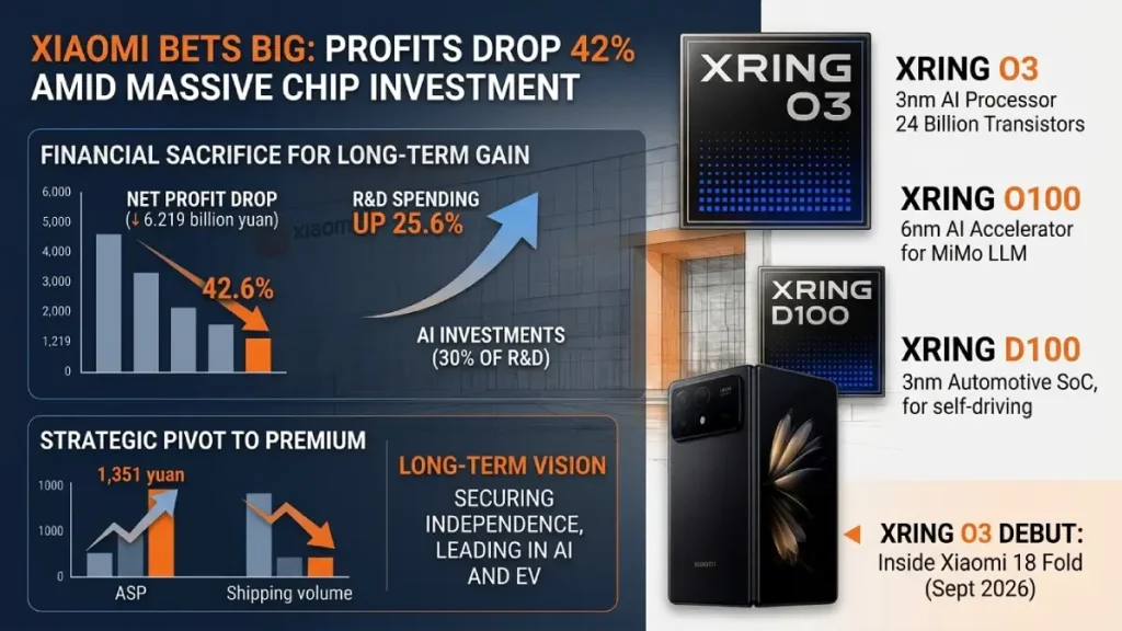 Xiaomi self-developed 3nm Xring O3 chip and financial profits slump